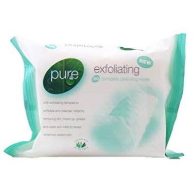 Pure Exfoliating Cleansing Wipes 20 Pack
